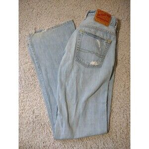 Lucky Brand Easy Rider Jeans Women 4/27 Light Wash Denim Distressed Usa